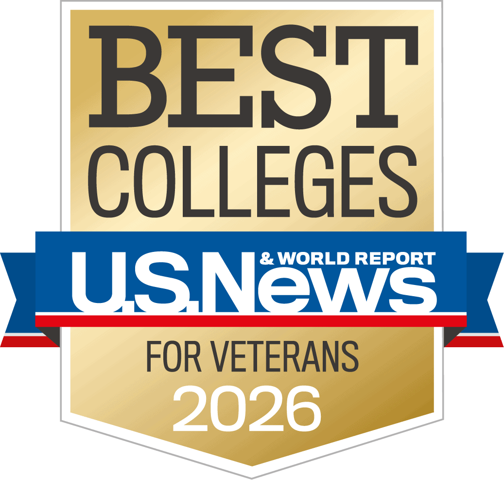 Best colleges for veterans 2026 - US News & World Report badge.